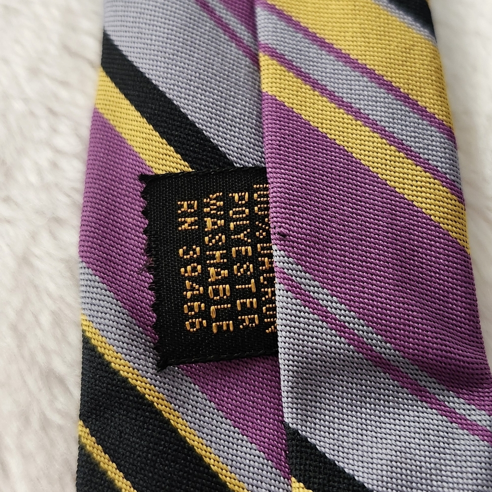 1970's Funky Vintage Repp Ties Bundle Of 3 - Picture 7 of 7